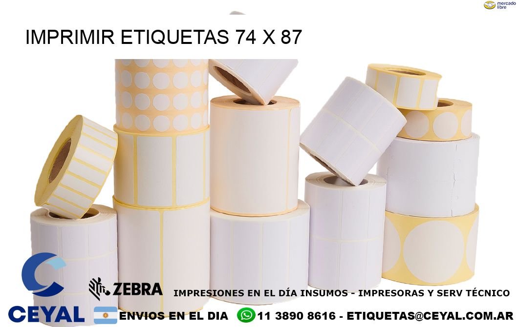 IMPRIMIR ETIQUETAS 74 x 87