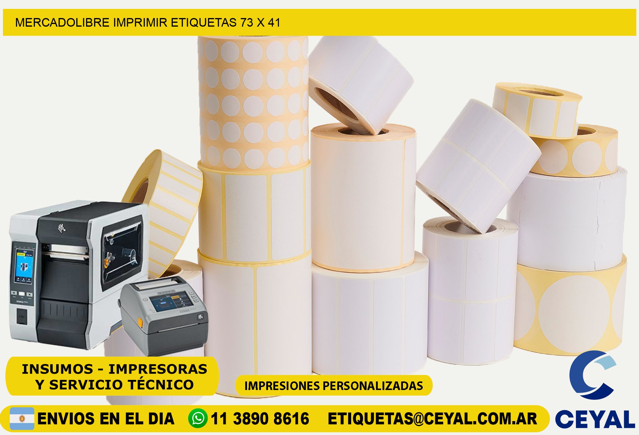 MERCADOLIBRE IMPRIMIR ETIQUETAS 73 x 41