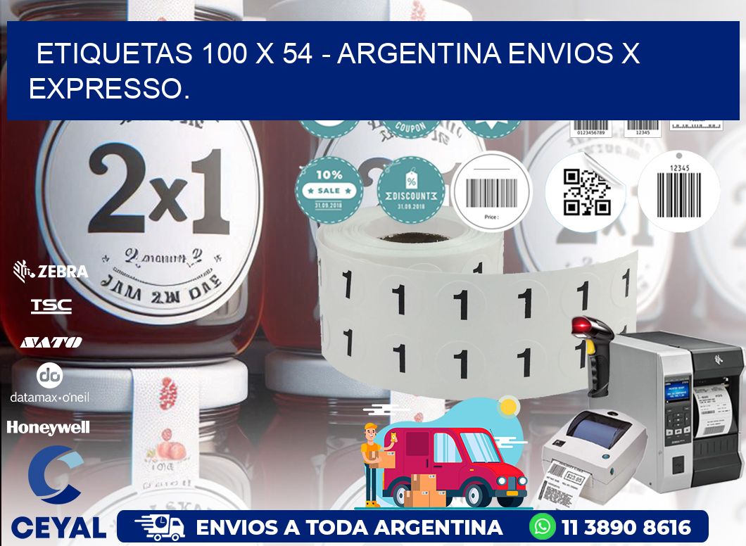 ETIQUETAS 100 x 54 - ARGENTINA ENVIOS X EXPRESSO.