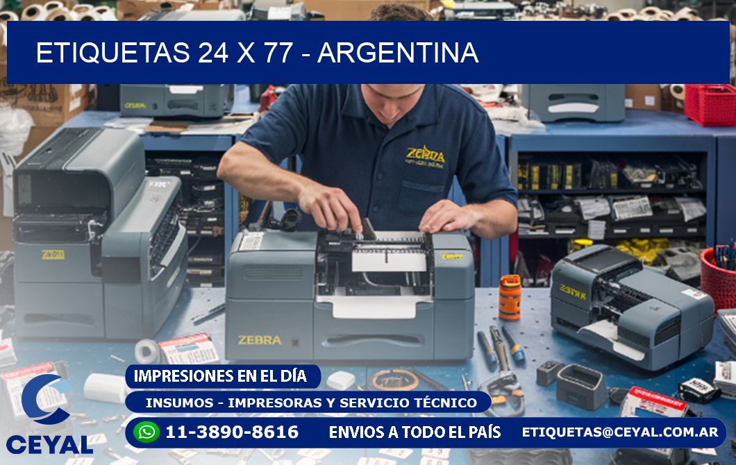 ETIQUETAS 24 x 77 - ARGENTINA