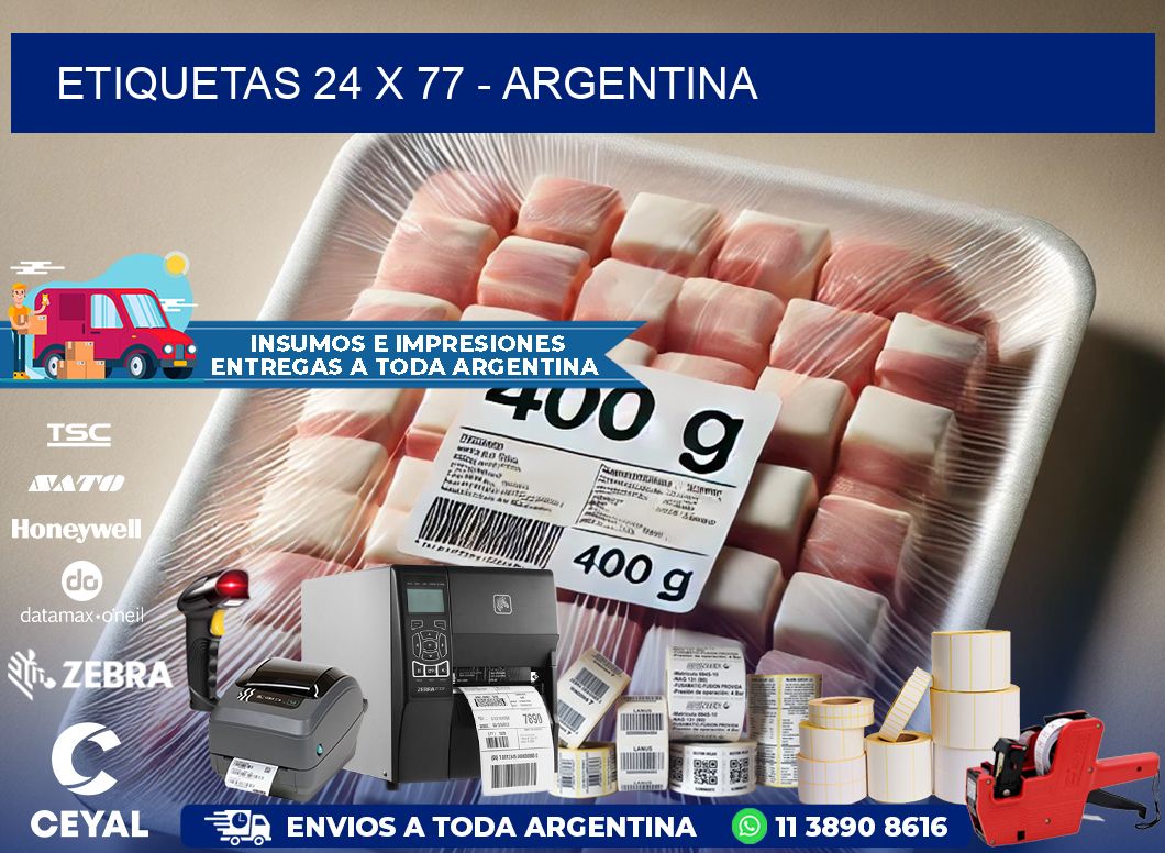 ETIQUETAS 24 x 77 - ARGENTINA