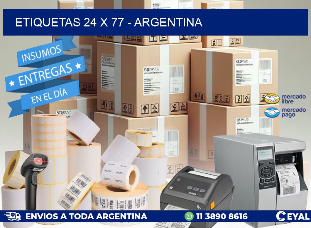 ETIQUETAS 24 x 77 - ARGENTINA