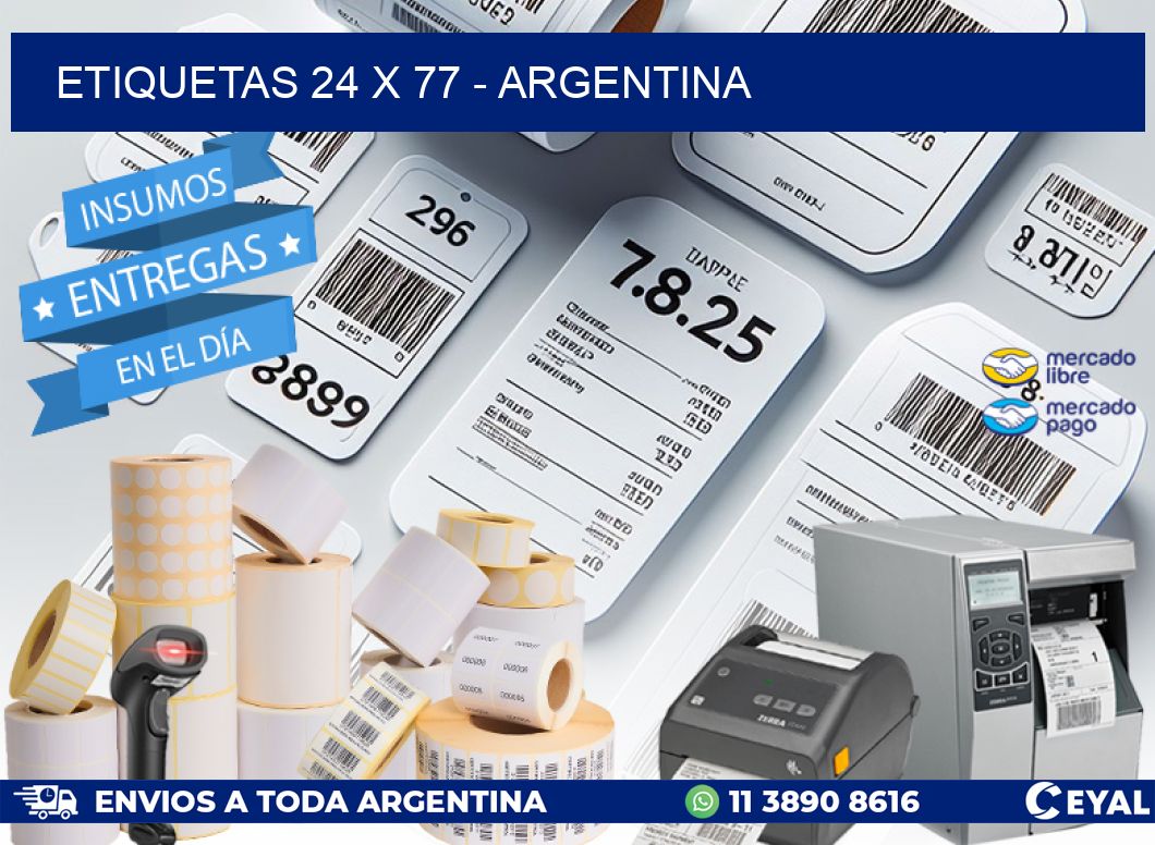 ETIQUETAS 24 x 77 - ARGENTINA