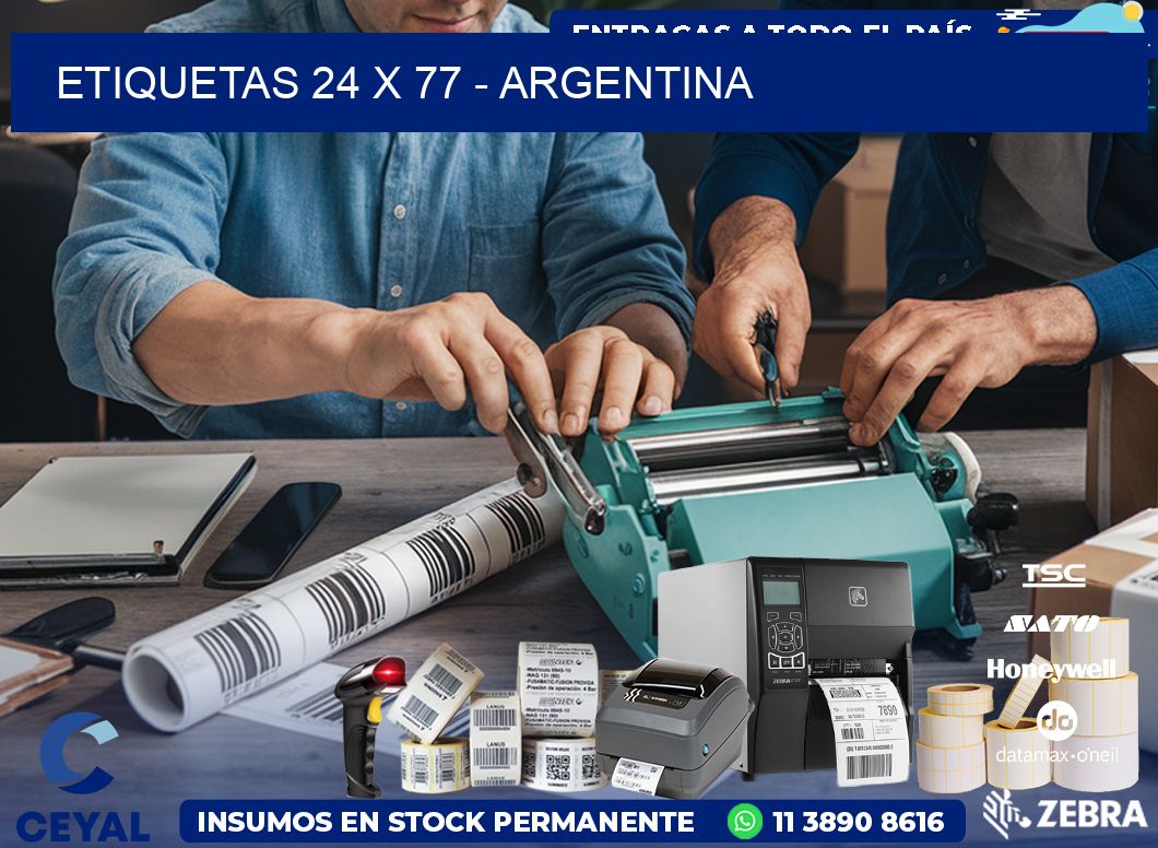 ETIQUETAS 24 x 77 - ARGENTINA