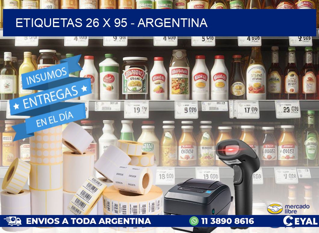 ETIQUETAS 26 x 95 - ARGENTINA