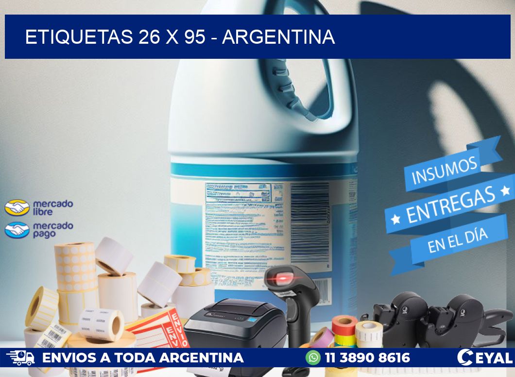 ETIQUETAS 26 x 95 - ARGENTINA