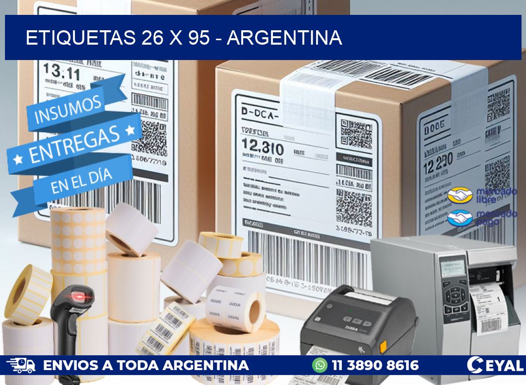 ETIQUETAS 26 x 95 - ARGENTINA