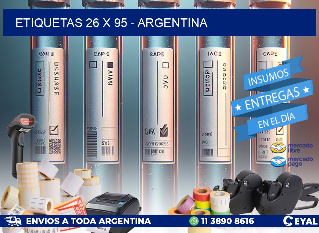 ETIQUETAS 26 x 95 - ARGENTINA