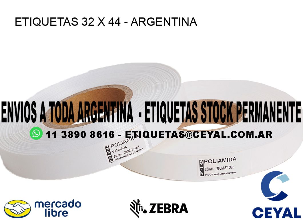 ETIQUETAS 32 x 44 - ARGENTINA