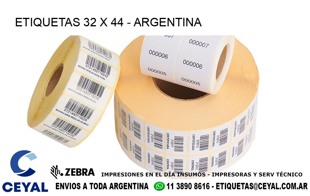 ETIQUETAS 32 x 44 - ARGENTINA