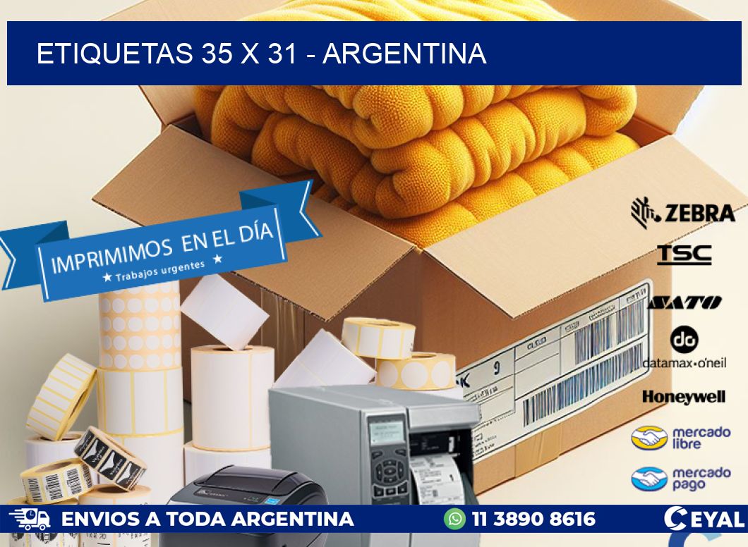 ETIQUETAS 35 x 31 - ARGENTINA