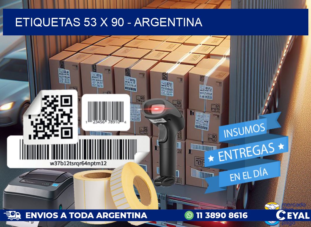 ETIQUETAS 53 x 90 - ARGENTINA