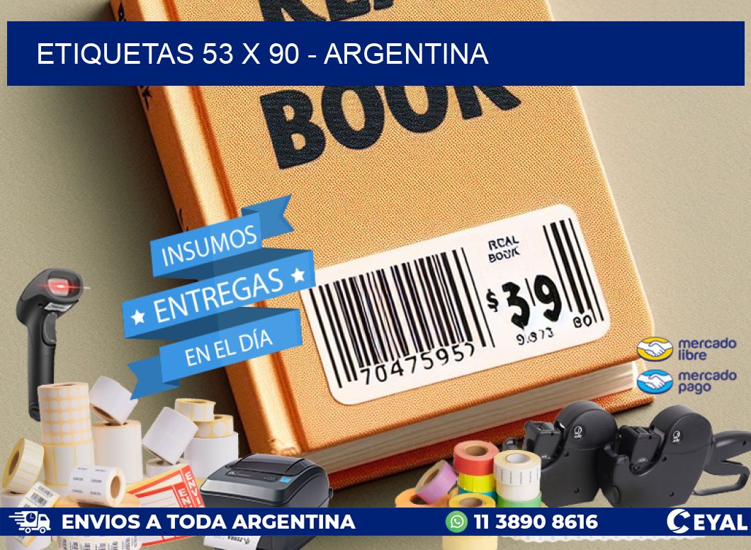 ETIQUETAS 53 x 90 - ARGENTINA