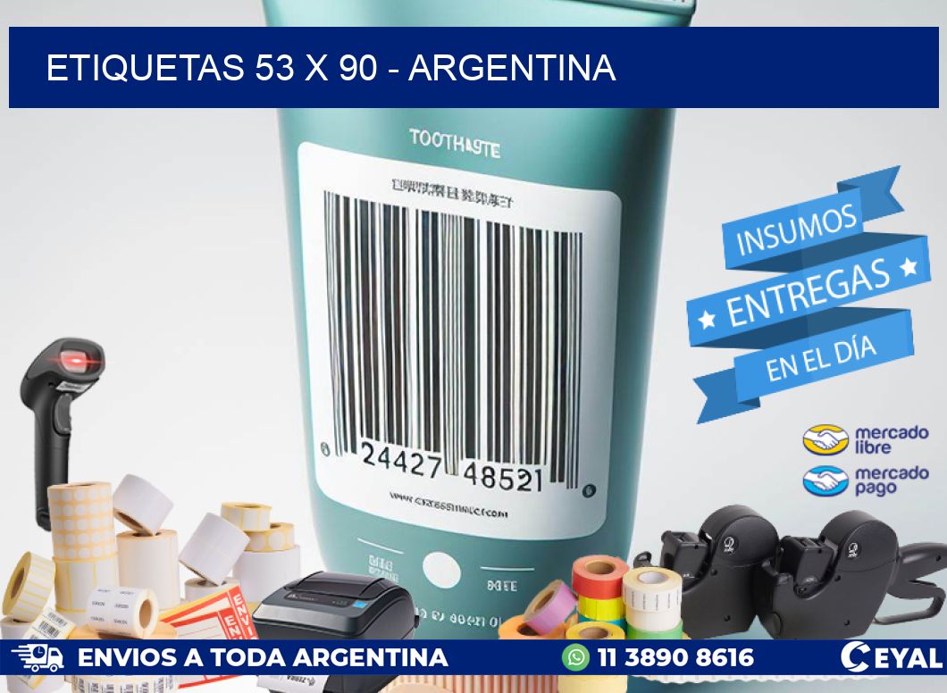 ETIQUETAS 53 x 90 - ARGENTINA