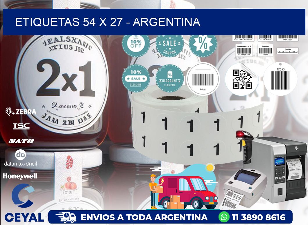 ETIQUETAS 54 x 27 - ARGENTINA