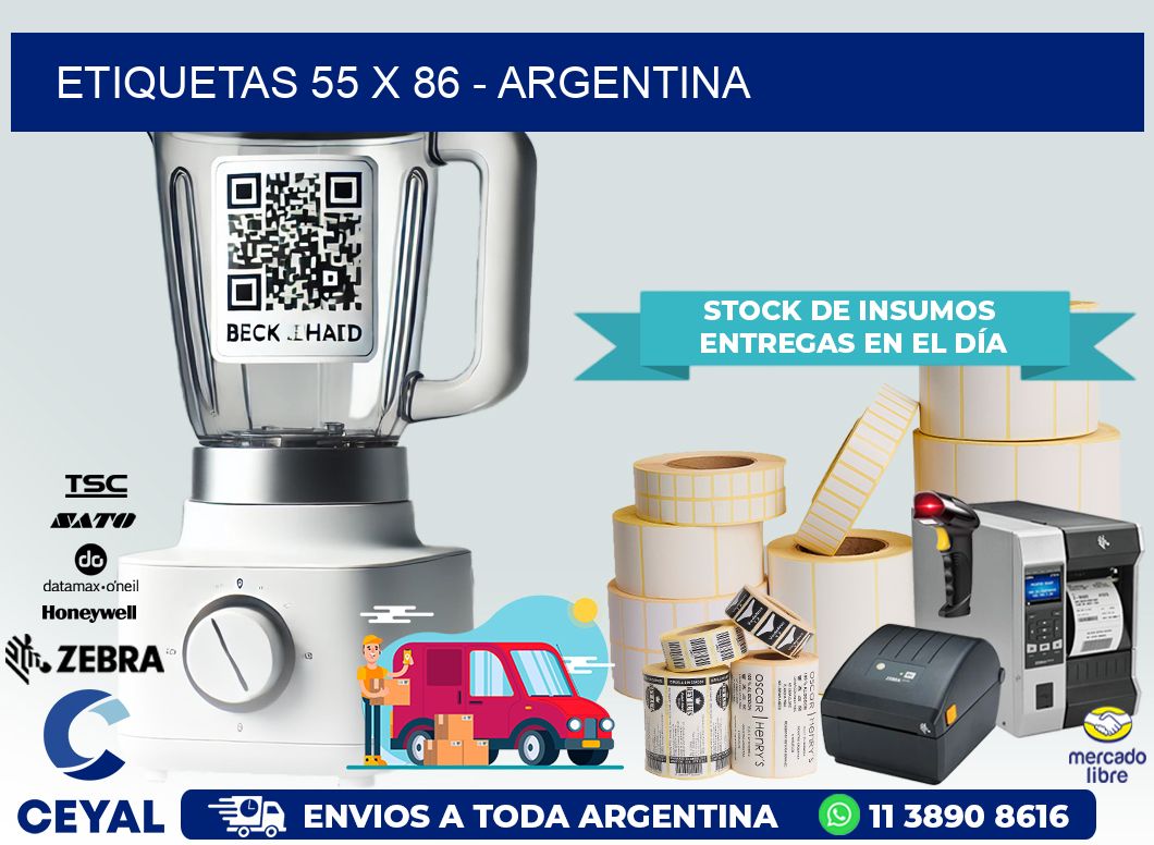 ETIQUETAS 55 x 86 – ARGENTINA