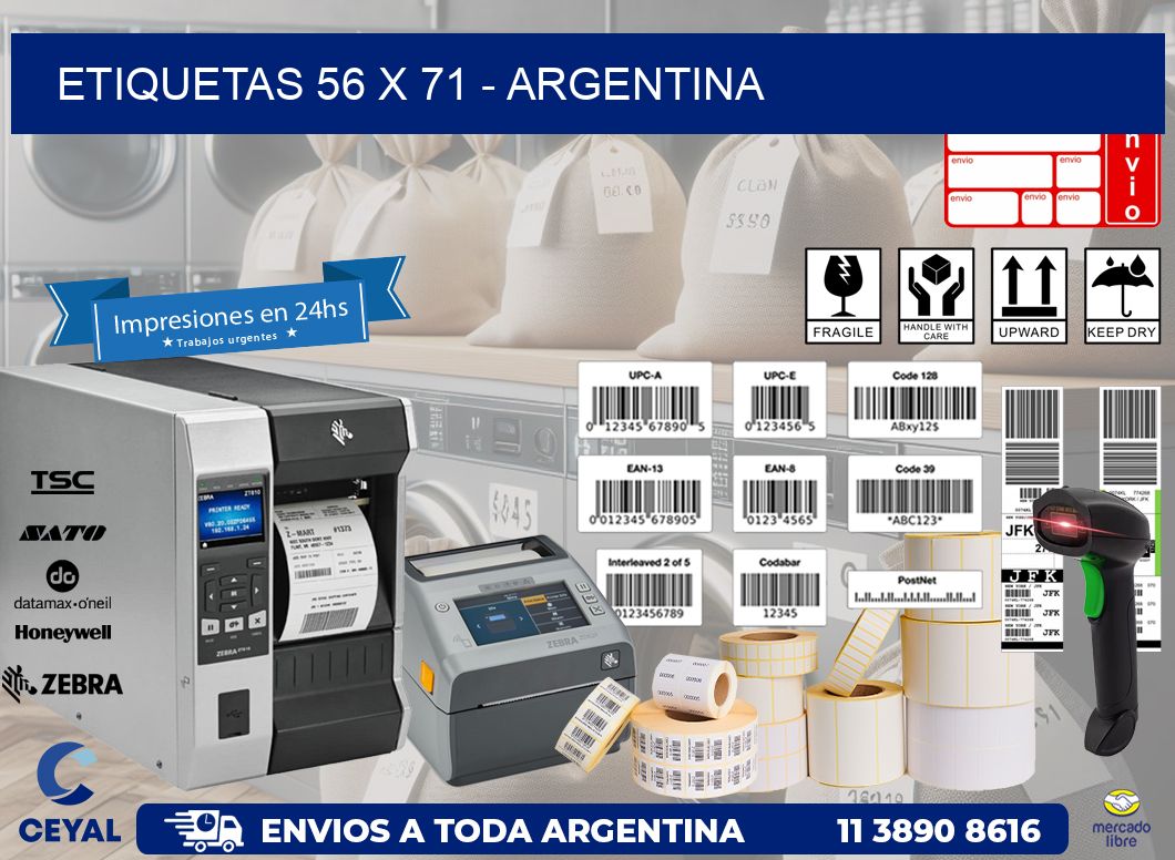 ETIQUETAS 56 x 71 - ARGENTINA