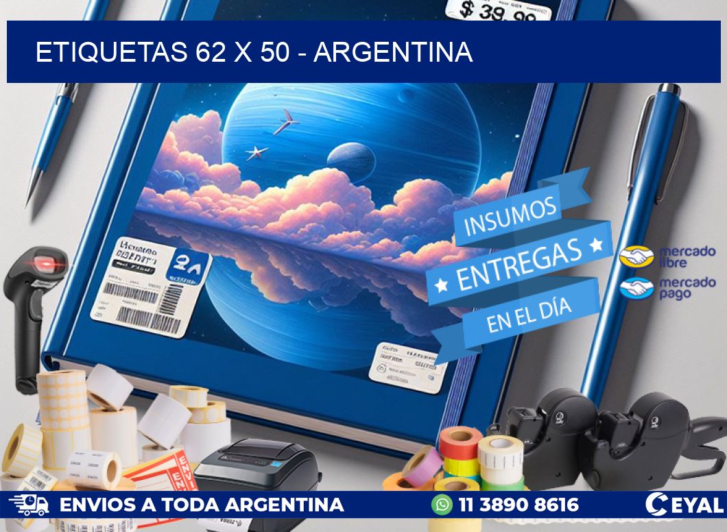 ETIQUETAS 62 x 50 - ARGENTINA