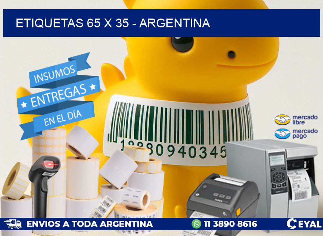 ETIQUETAS 65 x 35 - ARGENTINA