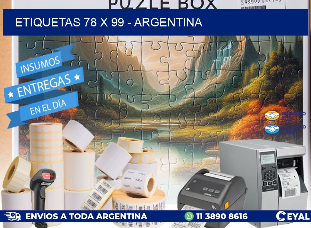 ETIQUETAS 78 x 99 - ARGENTINA