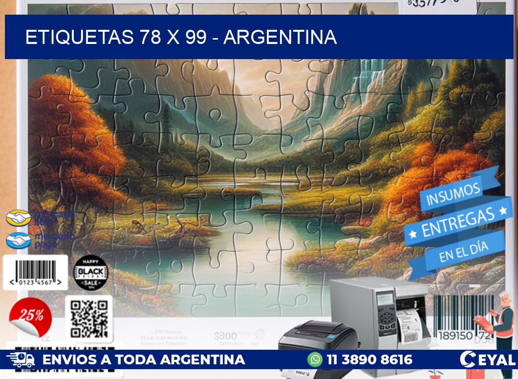 ETIQUETAS 78 x 99 - ARGENTINA