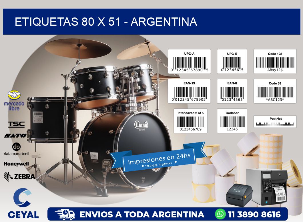 ETIQUETAS 80 x 51 - ARGENTINA