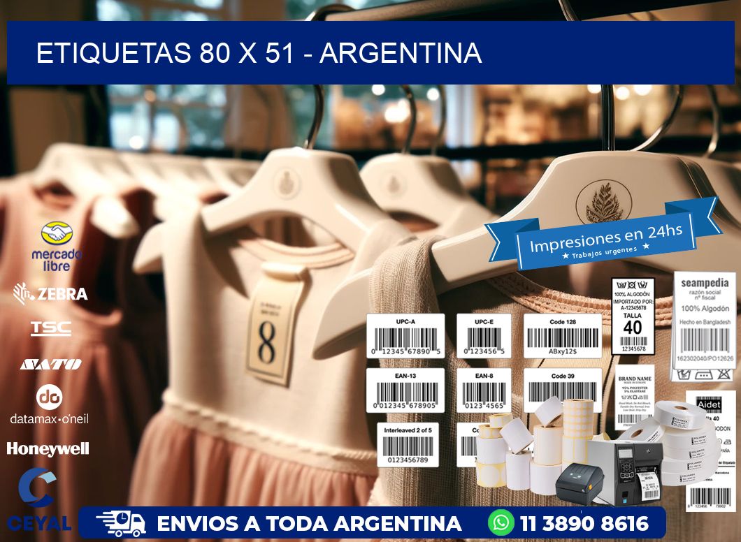 ETIQUETAS 80 x 51 - ARGENTINA