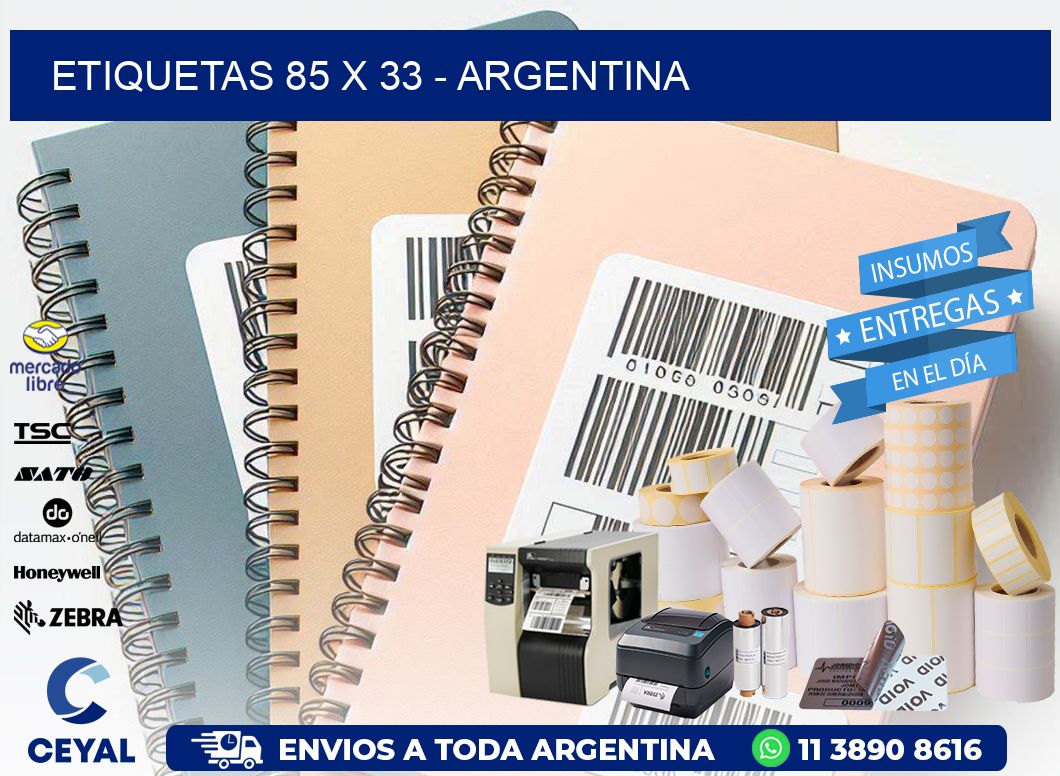 ETIQUETAS 85 x 33 - ARGENTINA