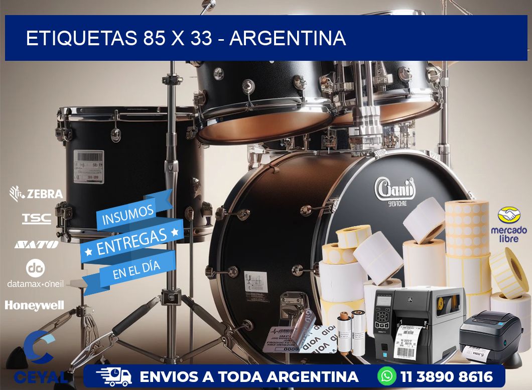 ETIQUETAS 85 x 33 - ARGENTINA