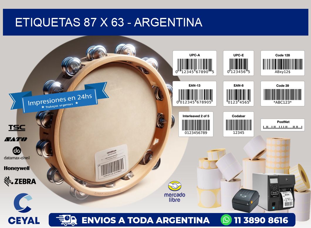 ETIQUETAS 87 x 63 - ARGENTINA