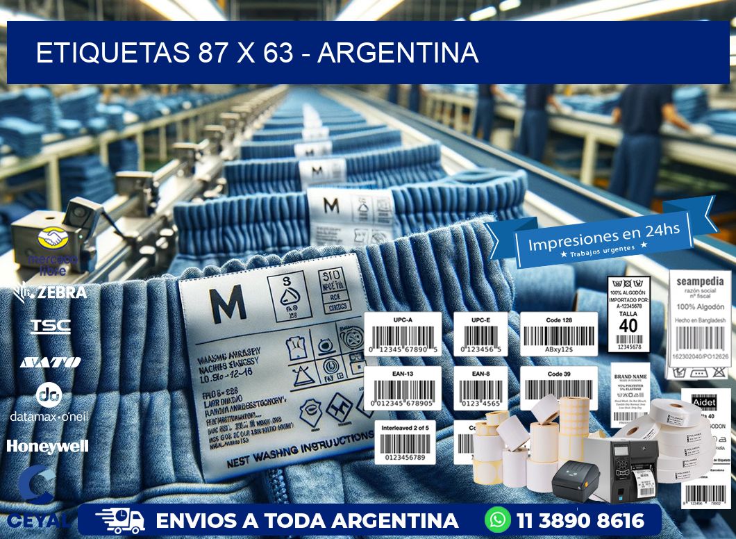 ETIQUETAS 87 x 63 - ARGENTINA