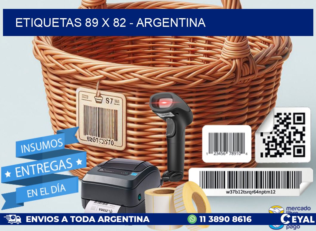 ETIQUETAS 89 x 82 - ARGENTINA