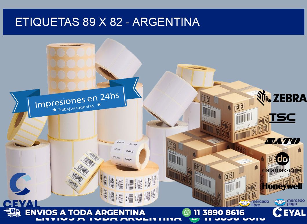 ETIQUETAS 89 x 82 - ARGENTINA