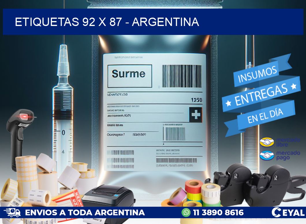 ETIQUETAS 92 x 87 - ARGENTINA