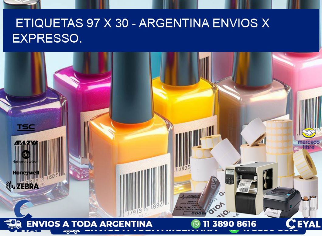 ETIQUETAS 97 x 30 – ARGENTINA ENVIOS X EXPRESSO.