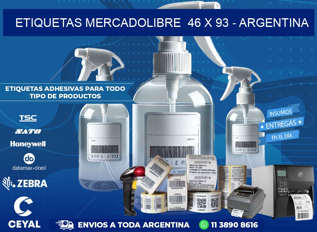 ETIQUETAS MERCADOLIBRE  46 x 93 – ARGENTINA