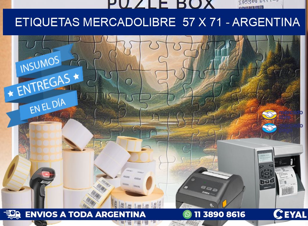 ETIQUETAS MERCADOLIBRE  57 x 71 – ARGENTINA