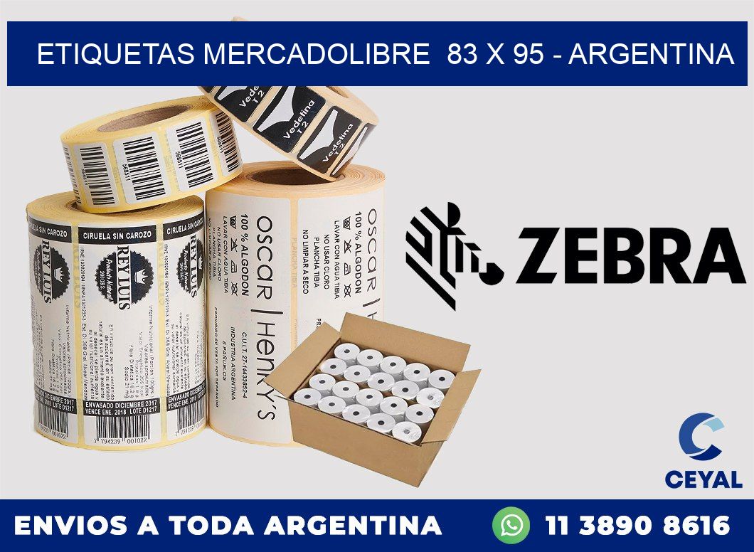 ETIQUETAS MERCADOLIBRE  83 x 95 – ARGENTINA