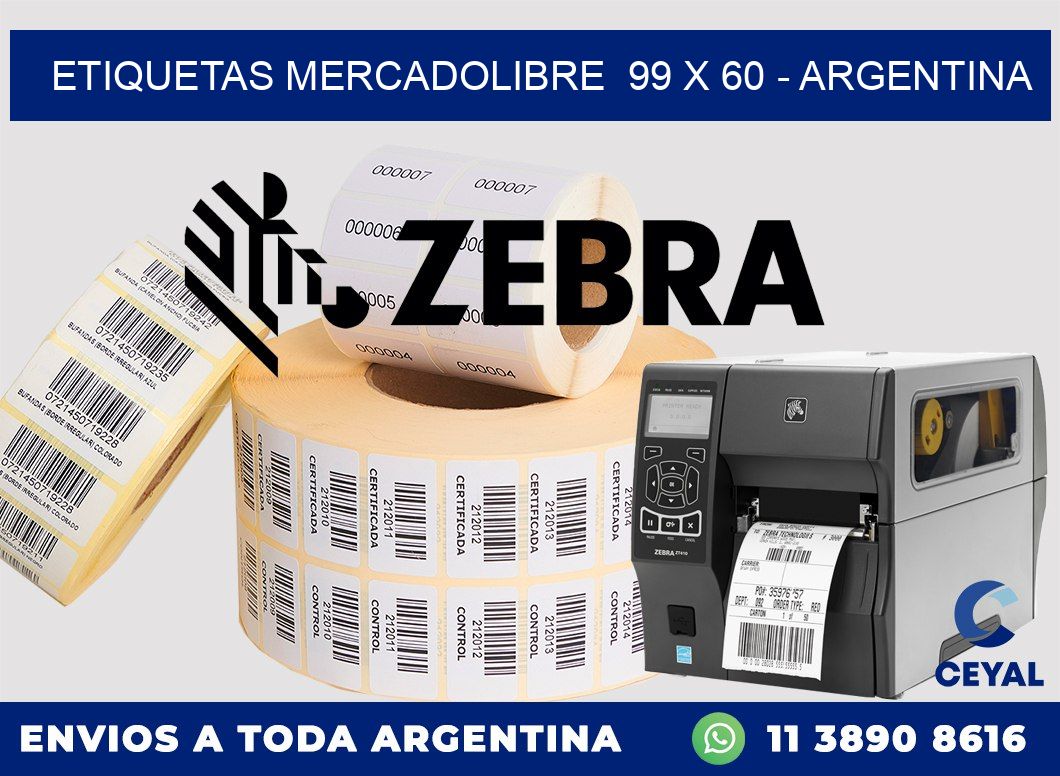 ETIQUETAS MERCADOLIBRE  99 x 60 – ARGENTINA