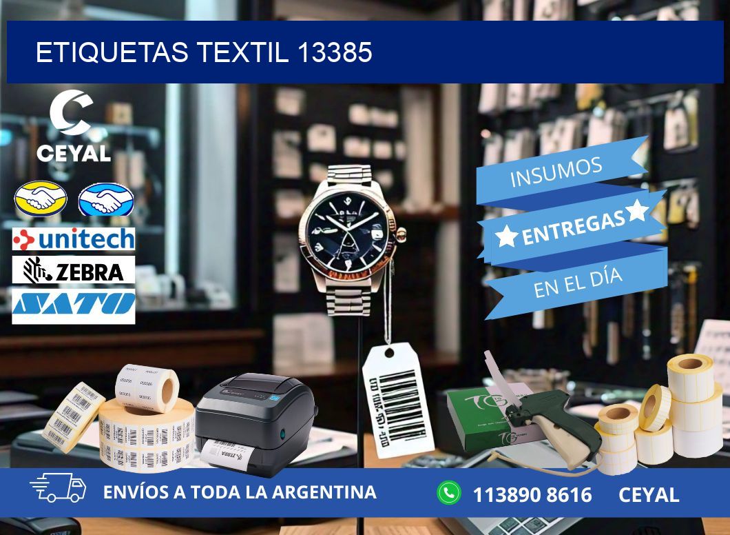 ETIQUETAS TEXTIL 13385