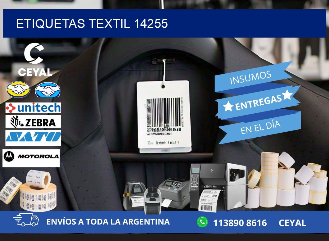 ETIQUETAS TEXTIL 14255