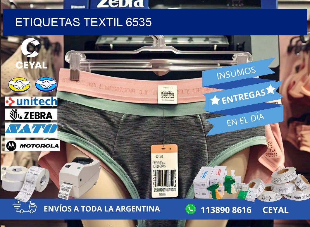 ETIQUETAS TEXTIL 6535