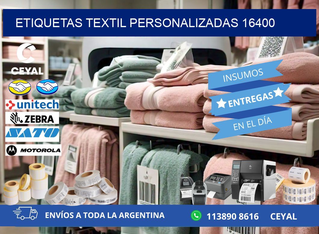 ETIQUETAS TEXTIL PERSONALIZADAS 16400